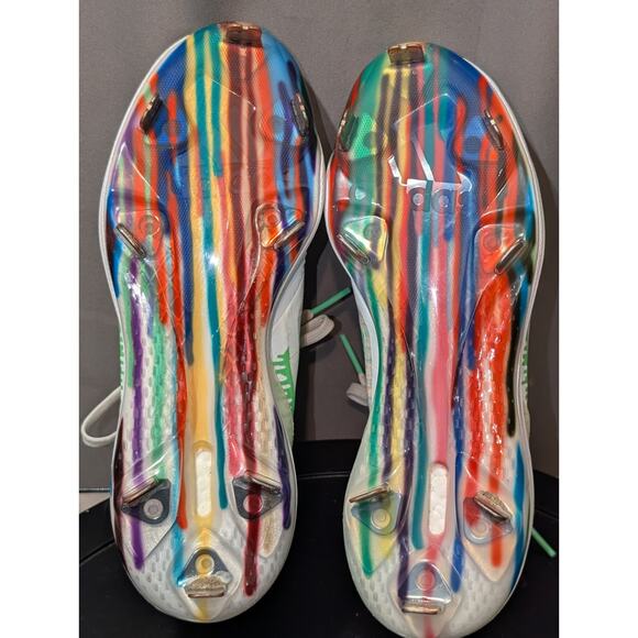 Adidas Baseball Cleats Mens 7 Metal Multicolor Icon 7 Boost Dripped Out Softball